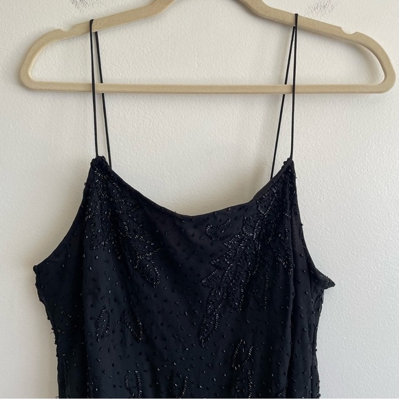 Vintage beaded whimsigoth dress asymmetric tiered fairy dark grunge witchy goth - Picture 3 of 16